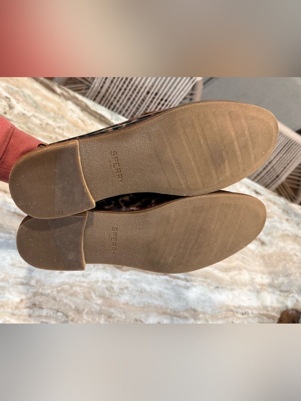 Women’s SPERRY Seaport tortoise patent leather penny loafer- Size 12 - Picture 6 of 7